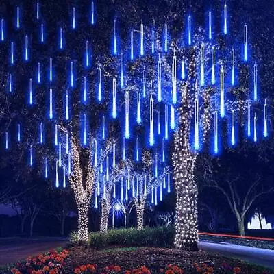 192 LED Lights Meteor Shower Rain Xmas Snowfall Tree String Light Garden Party • $13.96