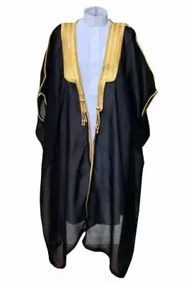 Kid's Arabian Bisht Cloak Arab Dress Thobe Islam Robe Eid Jacket Wedding • £21.99