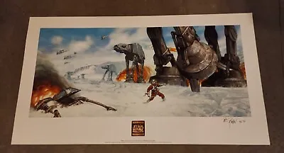 Dave Dorman Empire Strikes Back Star Wars Battle Of Hoth Signed #'d Art Print • $49.95