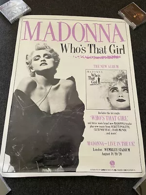 Madonna -who's That Girl-tour Poster-wea Records • £49.99