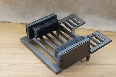 Heavy Duty Cast Iron Angled Boot Scraper Shoe Mat Dirt Cleaner Brush Jack Pull • £44.97