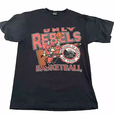 Vintage Screen Stars Best UNLV Runnin Rebels Basketball Tee L Single Stitch • $45