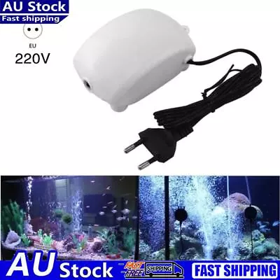 Fish Tank Increasing Oxygen Pump Low Noise Aquarium Air Compressor (EU) • $9.76