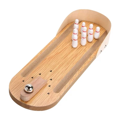 $19.75 • Buy Table Skittle Bowling Set Indoor Game Handmade Desk Toy Stress Relief Kid Adult
