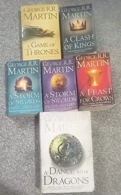 Game Of Thrones Full Book Set By George R R Martin Books 1-6 • £19.99