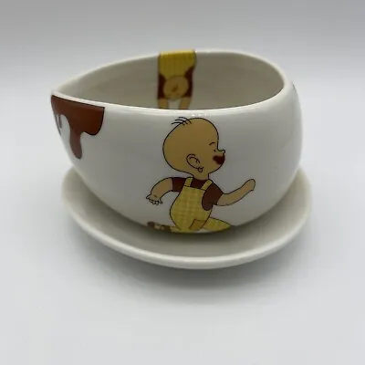 Max Brenner Hug Mug Cup & Saucer Chocolate By The Bald Man • $10.99