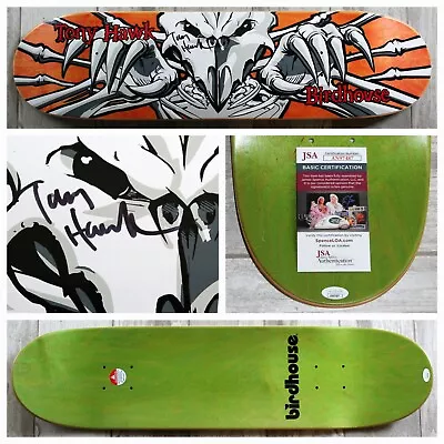 Tony Hawk Signed Birdhouse Falcon 3 Orange Skateboard Deck Autographed +jsa Coa • $1238.85