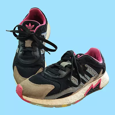 2019 Adidas Originals Tresc Run Boost EG5023 Black Pink Blue Sneakers Men Size 9 • $35