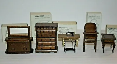 Vintage HELLO DOLLY 5pc DOLLHOUSE FURNITURE  NOS • $29.99