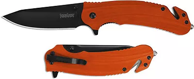 Kershaw 8650 Barricade 3.5  8Cr13MoV Stainless Steel Blade & Orange GFN Handle • $29.94