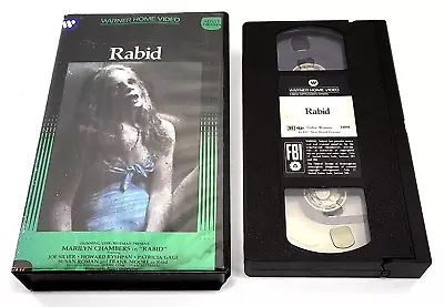 Rabid VHS 1983 Marilyn Chambers Warner Home Video Big Box Mold Free Tested • $79.99