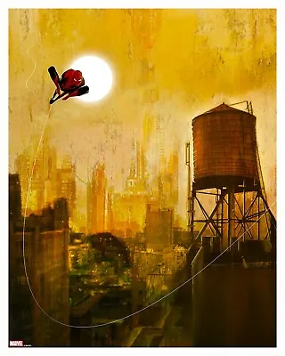 Into Action Marvel Spider-Man Giclee Poster #/50 Mark Chilcott BNG Not Mondo • $55