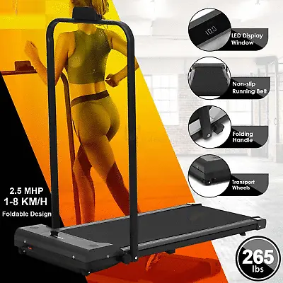 $318.98 • Buy Electric Walking Pad Treadmill Foldable Home Gym Cardio Exercise Fitness Machine