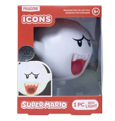 Paladone X Nintendo Super Mario Boo Icon Night Light #003 Lamp NEW • $25