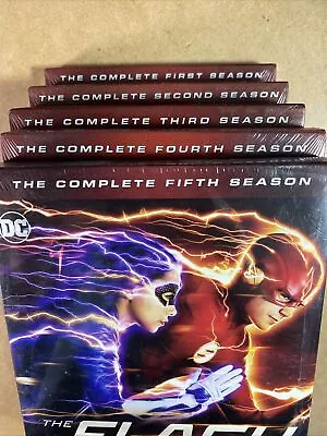 The Flash: The Complete 1st- 5th Seasons (DVD 2018) - DC Brand NEW Sealed!! • $0.99