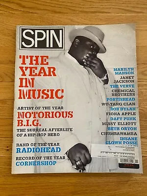 Vintage Spin Magazine Jan 1998 Biggie The Notorious B.I.G. Rap NYC Hip Hop RIP • $6.99