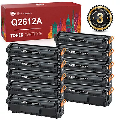 Q2612A 12A Toner Compatible For HP LaserJet 1010 1012 1022 3050 3055 Printer Lot • $17.44