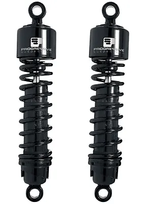 Progressive 412 Series Black 13.5  Motorcycle Rear Shocks (412-4073B) • $295.53