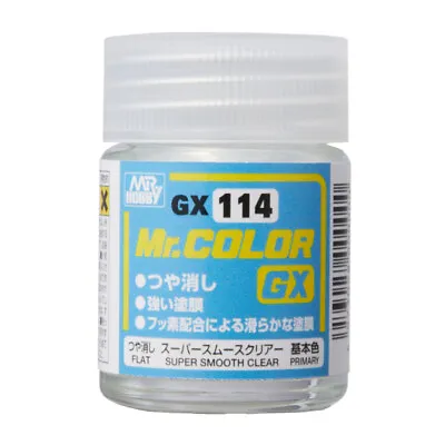 Mr Color GX Super Smooth Clear Flat (18ml)  - GX-114 • £7.49