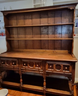 $1800 • Buy Antique Welsh Dresser, English Oak, Jacobean Revival, Victorian