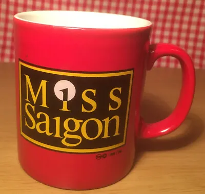 Vintage 1988 Miss Saigon Musical  Souvenir Mug  • £6