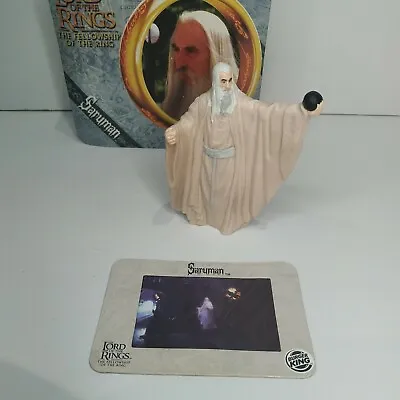 Lord Of The Rings The Fellowship Saruman Character Figure  - 2001 Burger King  • £7.95