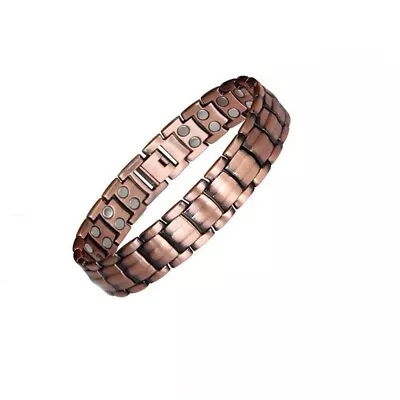 Retro Copper Magnetic Link Therapy Bracelet Arthritis Pain Relieve Bracelet Gift • $6.29