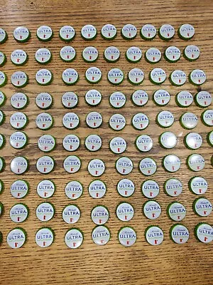 200 Michelob Ultra Infusions Beer Bottle Caps Crowns NO Dents ARTS CRAFTS  • $15