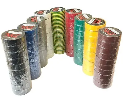 PVC Insulation Electrical Tape Flame Retardent Various Colours And Pack Sizes • £2.49