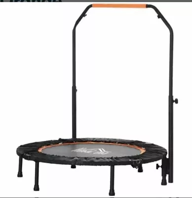 £30 • Buy Homcom 40’ Foldable Mini Fitness Trampoline Rebounder With Handle