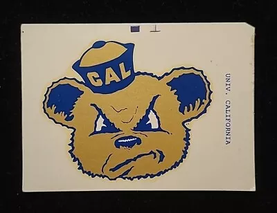 Rare Vintage 1950s UCLA Bruins Bear Mascot Decal Version 1 • $18