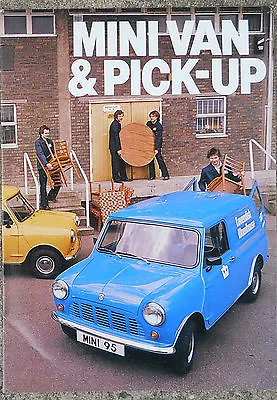 British Leyland Mini Van & Pick-up Fold Out Brochure 1974? • $30