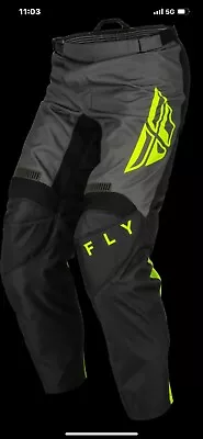 Fly Racing F-16 Adult Pants Riding Gear Size 34 New Black Motocross ATV BMX • $49.99