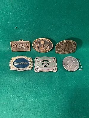 Belt Buckles Lot Of 6.  Coal Mining Company TEAMSTERS UNION. Company Buckles • $49.95