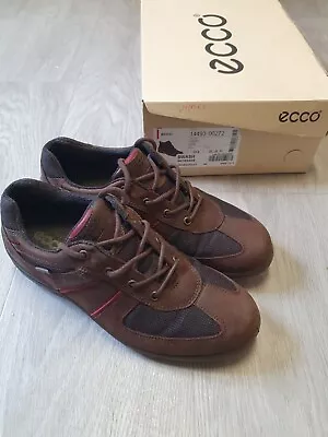 Ecco Brown Low Gore-tex Lace Up Casual Comfort Shoes Size 39 / UK 6 • £40