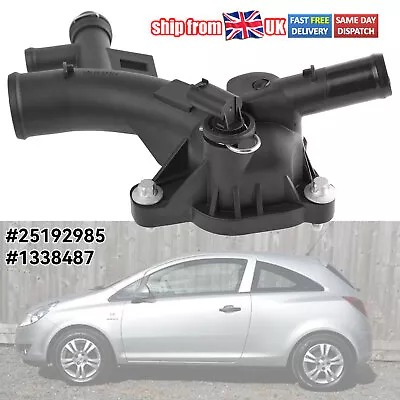 For Vauxhall Corsa D/E Adam Water Outlet Housing Coolant Flange Sensor 25192985 • £10.99