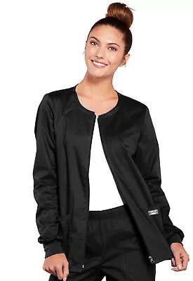 Cherokee Workwear Women's Zip Front Scrub Jacket - 4315 • $29.99