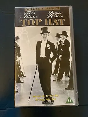 VHS Video Tape Top Hat Fred Astaire Ginger Rogers 1938 MGM Musical Film Cert. U • £5