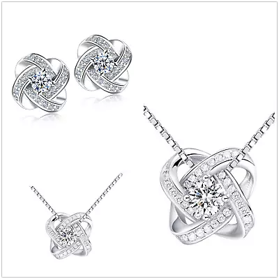 Maid Of Honour Gift UK Sterling Silver Stud Earrings Wedding Jewellery • £6.99