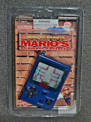 Mario's Cement Factory Game Nintendo Mini Classics Keychain NEW - FREE SHIPPING! • $44.99
