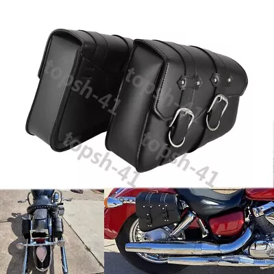 Motorcycle PU Leather Side Saddle Bags For Suzuki Boulevard M109R M50 M90 M95 US • $59.15