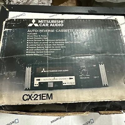VINTAGE Mitsubishi CX-21EM AM/FM Cassette Tape Player Car Stereo *NEW OLD STOCK • $175