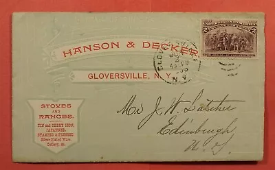 Dr Who 1893 Hanson & Decker Stoves Gloversville Ny + 193105 • $2