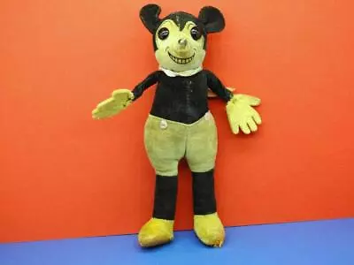 Deans Rag Book 1929-30 6  Velvet Mickey Mouse With Rare Button & China Eyes • $522.89
