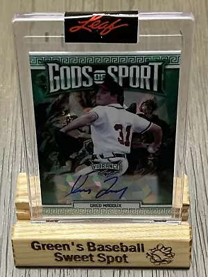 2022 Leaf Vibrance Greg Maddux Gods Of Sport Auto 2/4 Atlanta Braves HOF • $50