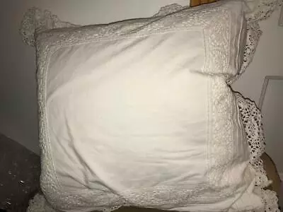 $129.99 • Buy Ralph Lauren Home Lake Off White Deco Crochet Pillow New