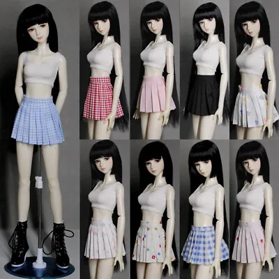 BJD Doll 1/3 1/4 1/6 Clothing Top/Pleated Skirt For SDGR MSD YoSD Doll Clothes • $6.99