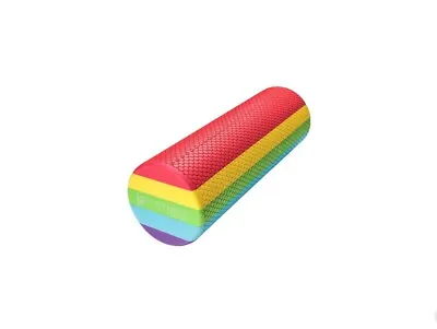 $42.85 • Buy Medium Round High Quality Premium EVA Foam Roller Rocker Board Rainbow 45cmx15cm