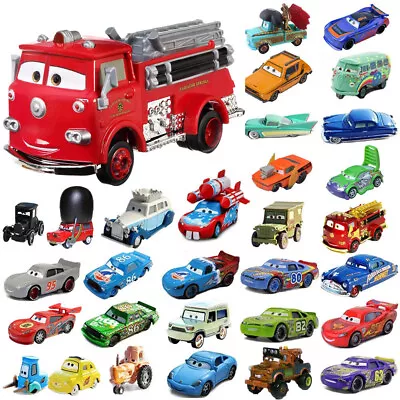 Kids Toy Disney Pixar Car Lightning McQueen Firetruck Boy Collect Gifts Diecast • $25.10