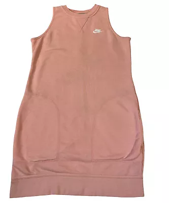 Nike Dress Women's S  Pink Peach Athleisure Sweatshirt Mini Golf Tennis Pockets • $17.93